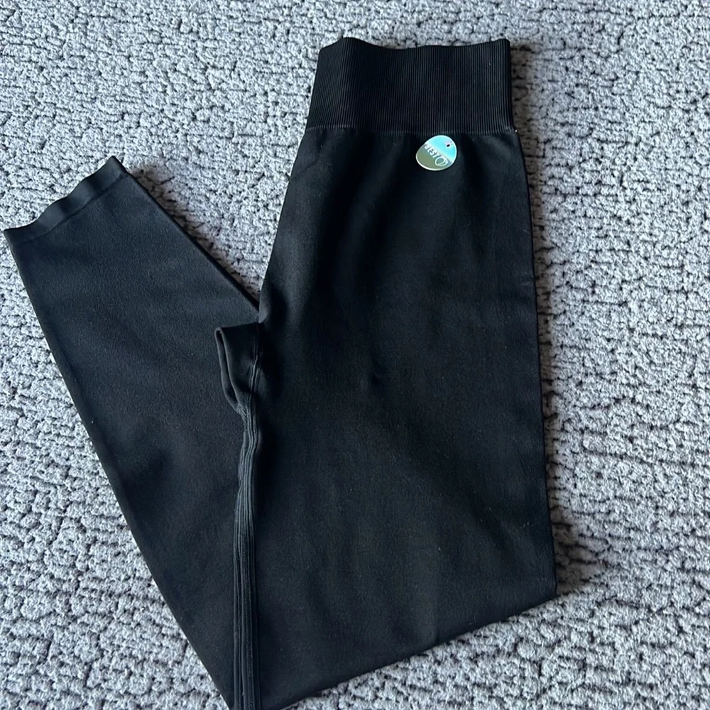 PINK Black Leggings - Picture 9 of 11